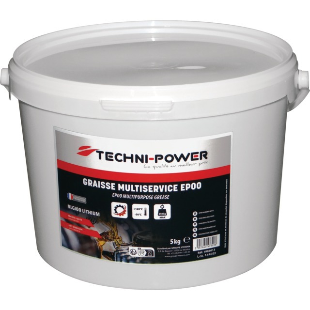 Graisse Multiservice EP00 Seau de 5KG Techni-power référence fournisseur 1986013